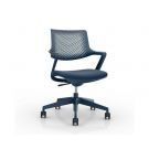 Vergaderstoel Ton sur Ton verrijdbaar - Donkerblauw