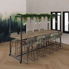 Verrijdbare vergadertafel Olka 110 cm hoog - 160 x 100 cm